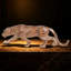 Décoration de guépard statue de léopard en résine assise guépard Figurine de bureau décoration de bureau pour la maison