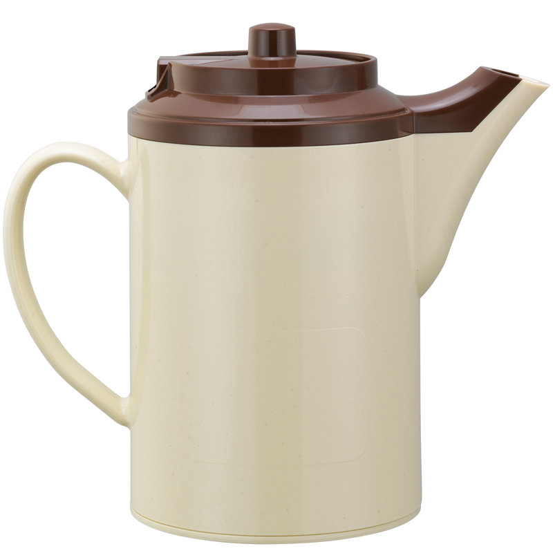 Plastic 16oz Teapot, Stone/Brown