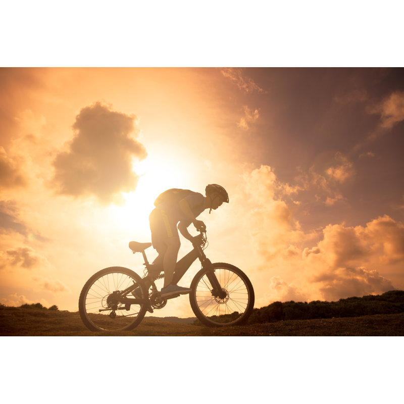 Mountain Mountain Rider on the Hill - Illustration sans cadre sur toile, H 24 po x l 36 po