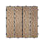 Paquet de 11 tuiles de patio en composite de bois-plastique pour terrasse de patio, tuiles de patio à emboîtement, tuile de terrasse rapide, tuile de cour, intérieur extérieur résistant à l'eau-124356317-124356314