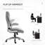 Chaise berçante ergonomique pivotante à haut dossier Vinsetto