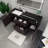 Castin 60" Wall-Mounted Single Left Sink Bathroom Vanity Set-976019362