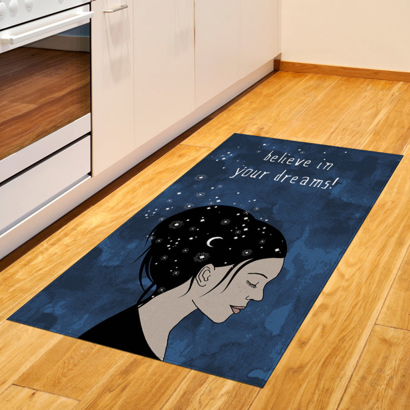 Wording High Density Long Fiber Poly Threads Decorative Area Rug Carpet, Rectangle 2'7" x 5'