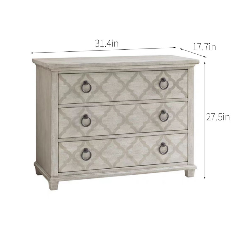 Commode d'appoint rustique de style rustique