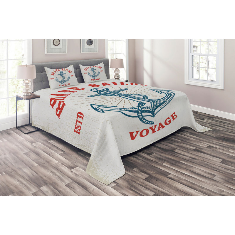 Coastal Polyester Coverlet