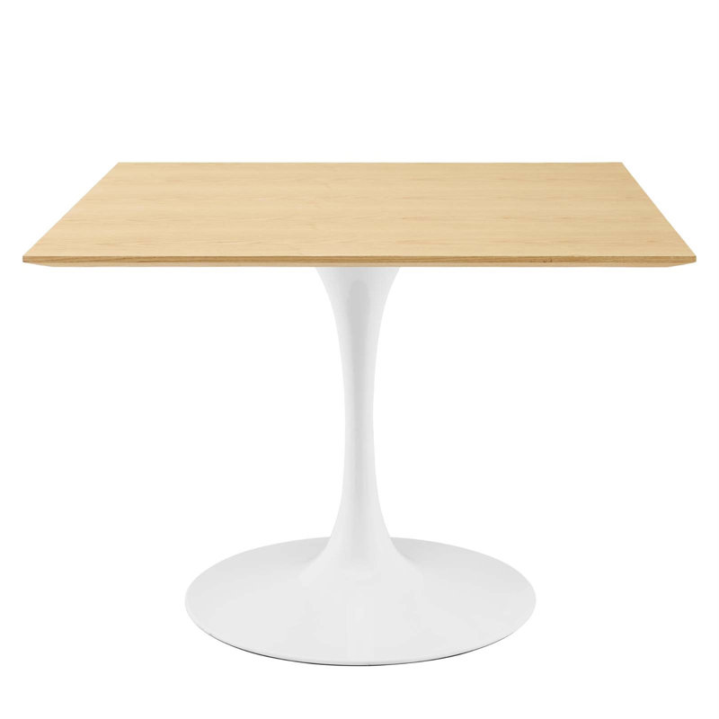 Lippa Square Wood Grain Dining Table, Cherry Walnut, 28" L x 28" W