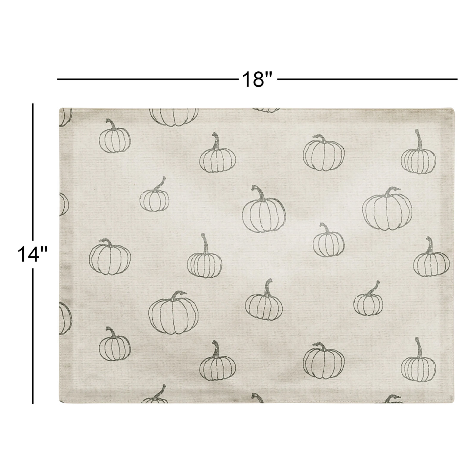 Mckaylia Cotton Rectangle Placemat, Gray