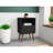18" Nightstand In Black (1-Drawer)-13083432