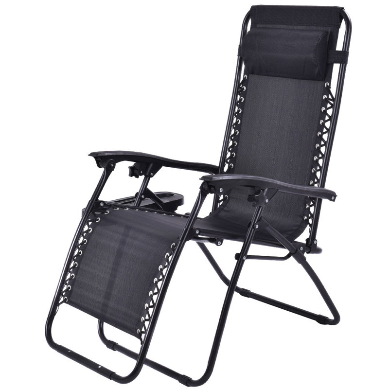 Heiss Folding Zero Gravity Chair, Gray