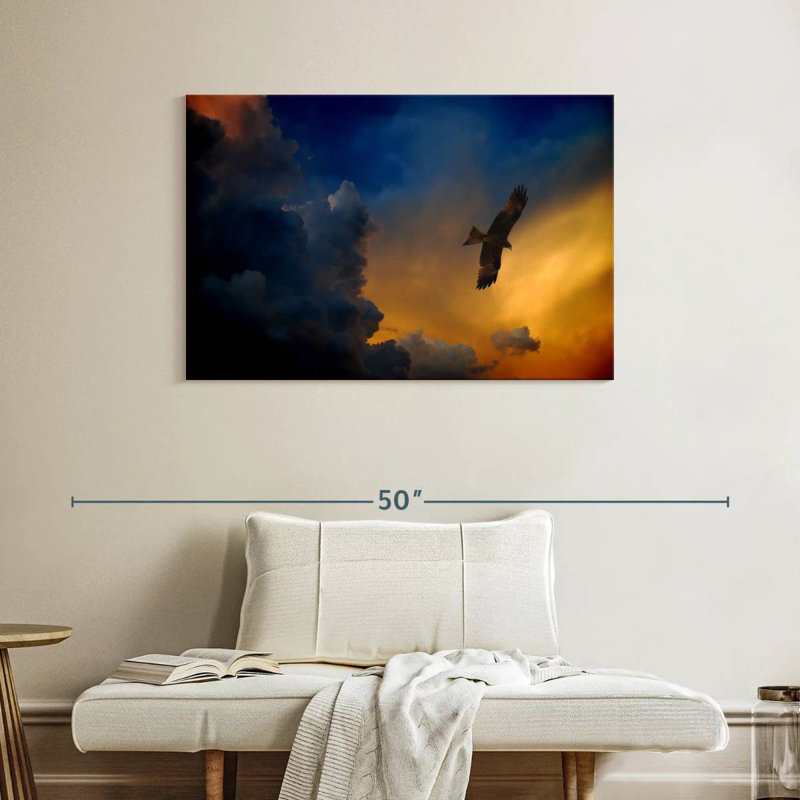 Brampt Twilight Flying Eagle, 26" H x 39" W