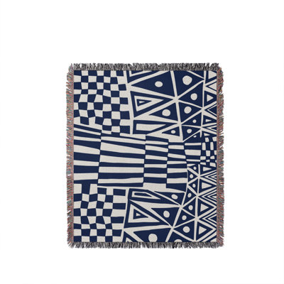 Cocodili Cotton Jacquard Throw Blanket