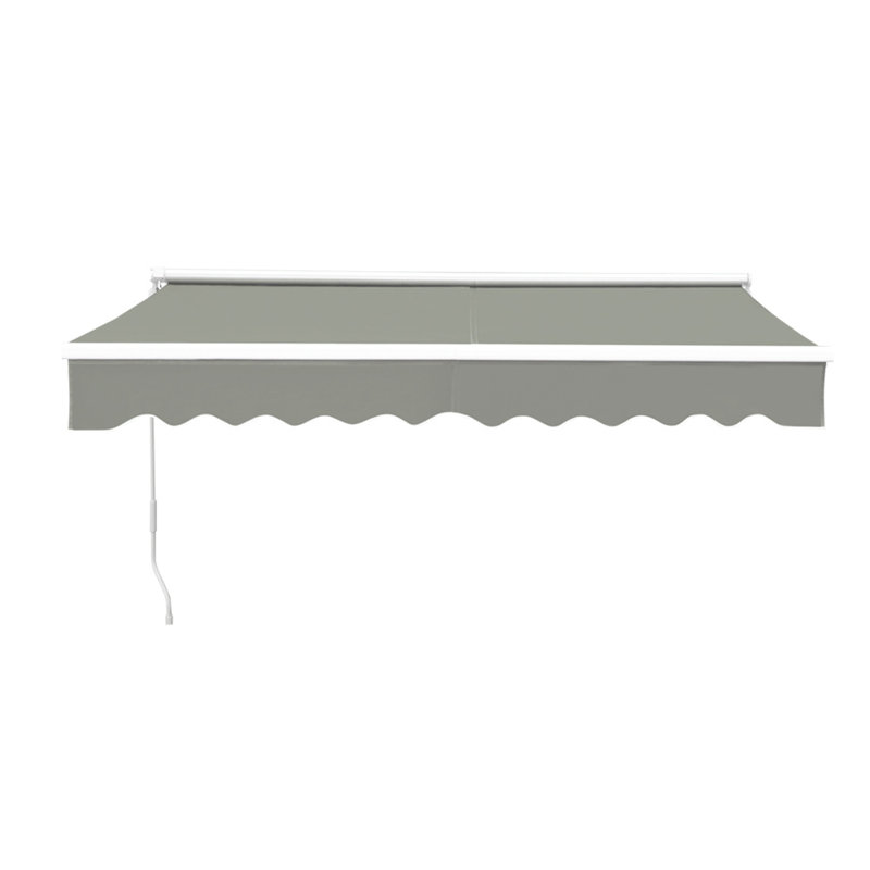 Dakota Fields 200cm W x 150cm D Retractable Patio Awning, Grey