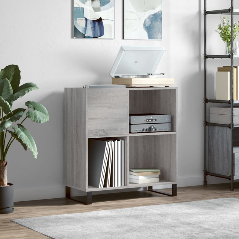 Mallaki 1 - Door Rectangle Accent Cabinet, Grey Sonoma