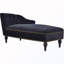 Chaise longue capitonnée avec garniture cloutée-1436176928