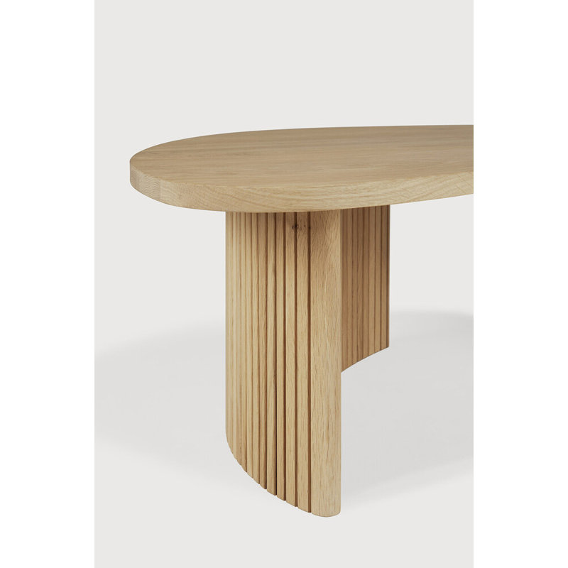 Boomerang Solid Wood Coffee Table, Oak
