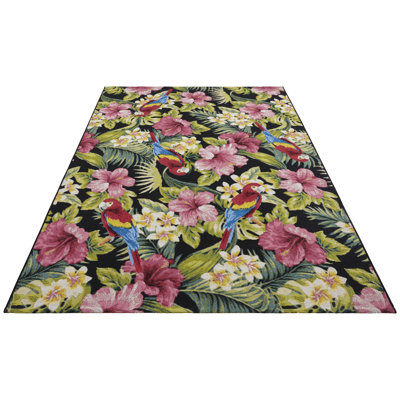 Feeling Green/Pink Indoor/Outdoor Rug