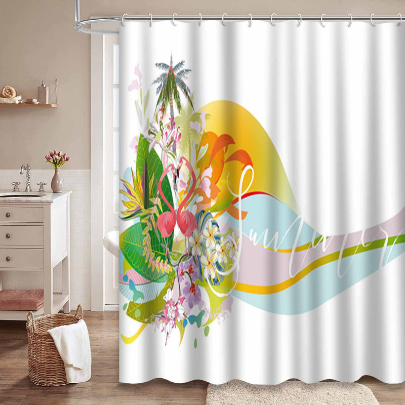 Rideau de douche FloralSeries, L 72 po x l 84 po