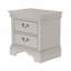 Table de chevet classique en bois 22 po x 16 po x 22,7 po - blanc