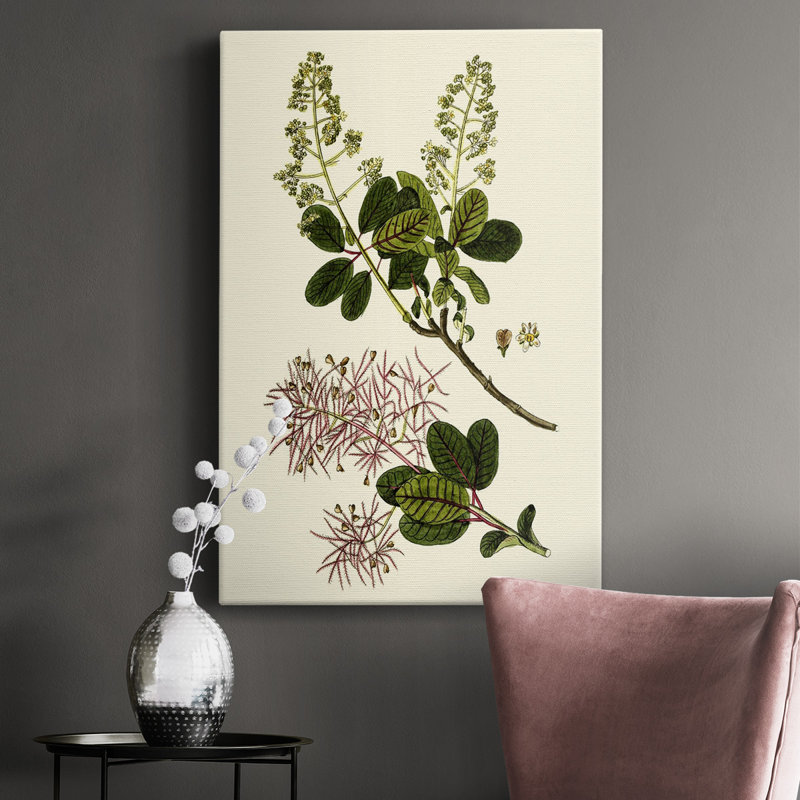 Olive Greenery I - peinture sur toile tendue, H 12 po x l 8 po x P 1,5 po
