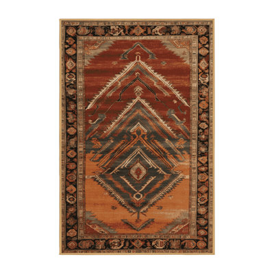Machine Washable Persian Brown Area Rug