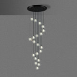 20-Light Crystal Globe Chandelier