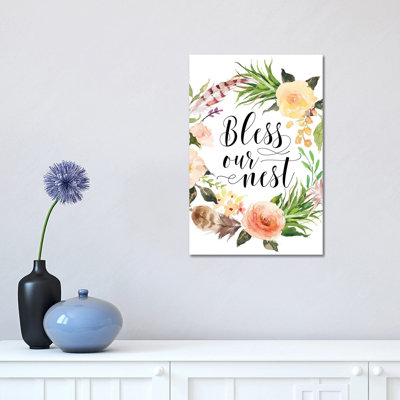Bless Our Nest - Print on Canvas