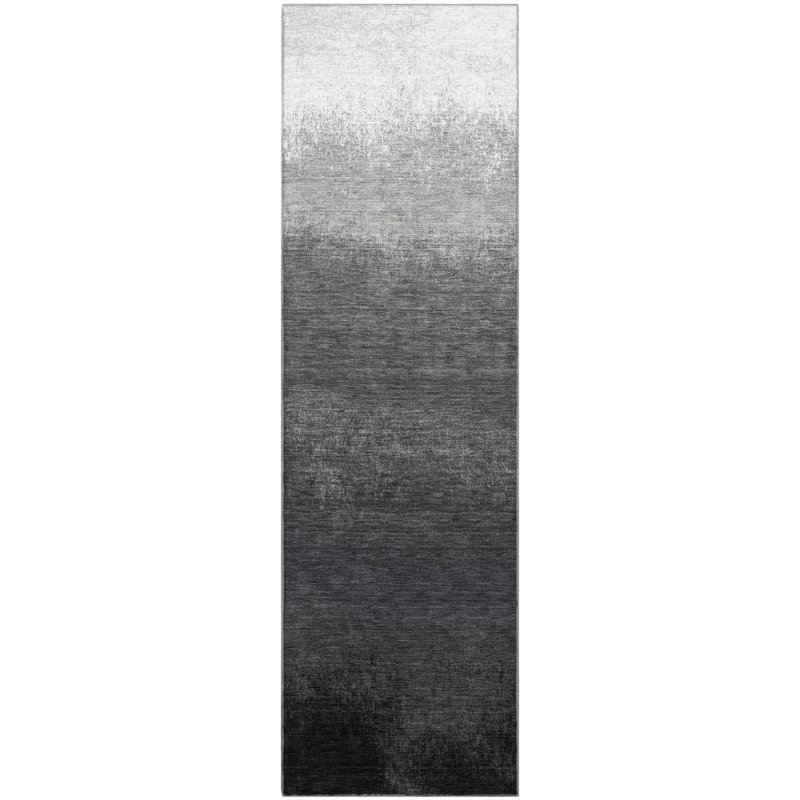 Premium Machine Washable Ariel Ombre Rug, Runner 2'3" x 7'6"