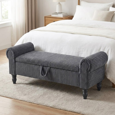 Upholstered Storage Bench End Of Bed by Red Barrel Studio
