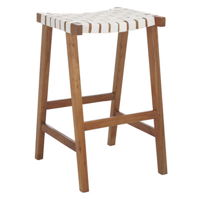 Alston " Genuine Leather Bar Stool