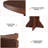 Round Dining Table for 4-6 People - 47" Circle Kitchen Dinner Table with Sturdy Pedestal Base, Small Spaces Dinning Room Furniture for Living Room, Kitchen, Apartment, Walnut-770117620