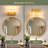 2-Light 13" Gold Dimmable Vanity Light 