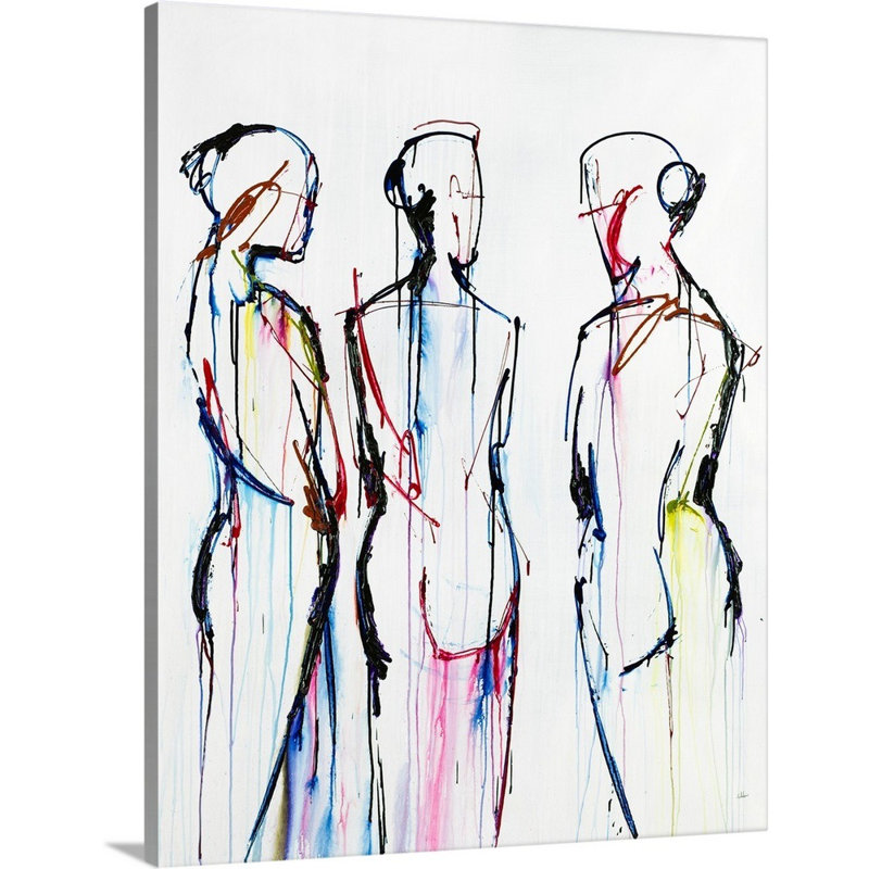 Les maîtres de la grâce par Joshua Schicker - reproduction d'art sur toile, H 14 po x l 11 po x P 1,25 po, Toile tendue