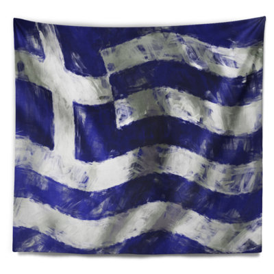 Drapeau de la grèce tapisserie