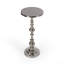 Darien Round Pedestal 10"W Side Table-1587014950