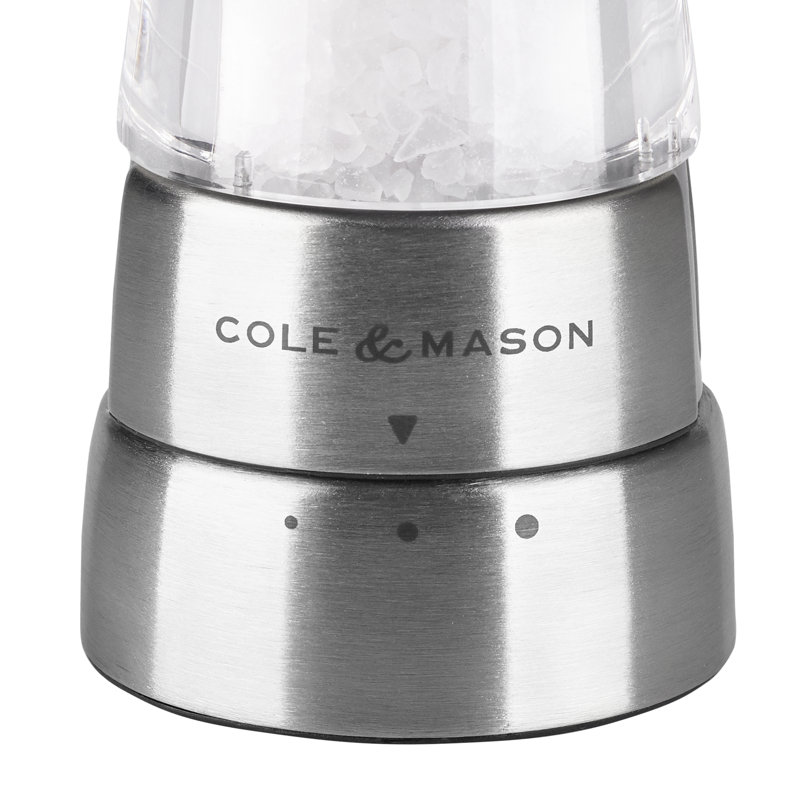 Ensemble de moulin à sel et à poivre Cole & Mason Derwent, acier inoxydable 7,5 po