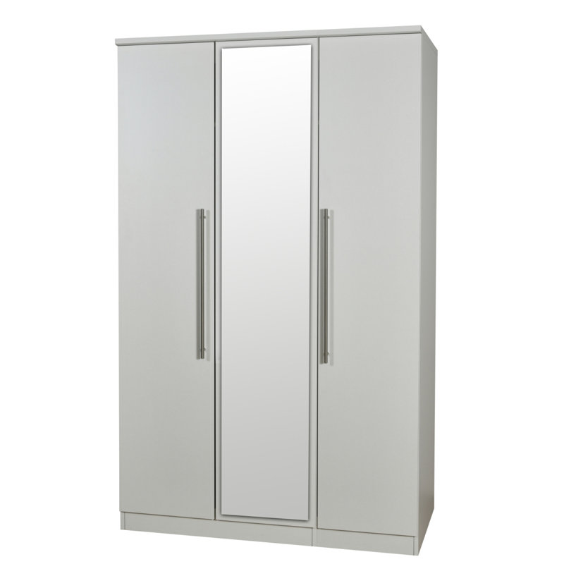 Fully Assembled Elaazar Sherwood 2 Door Wardrobe, Grey Matt Veneer
