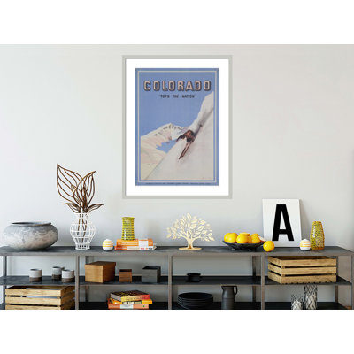Affiche de voyage «Colorado Tops The Nation» par Inconnu - Reproduction giclée sur cadre