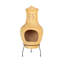 Rasberry Round Clay Smokeless Chimnea