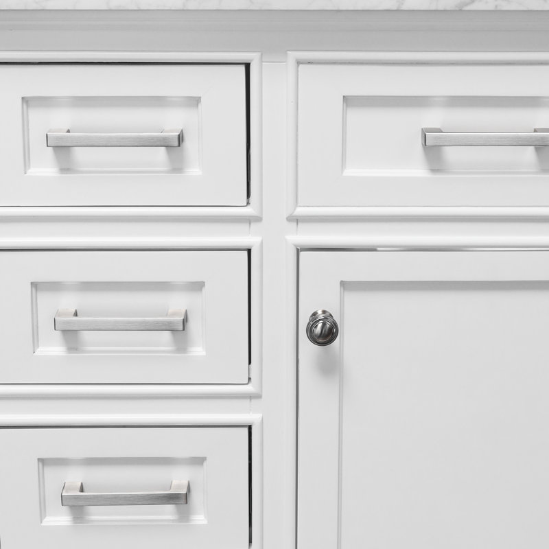 Poignée barre Cascade (ensemble de 2), 4", Nickel brossé