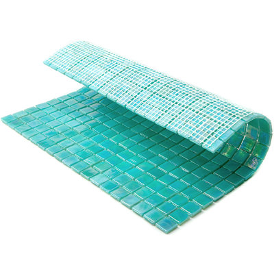 Skosh 0.6" x 0.6" Glass Grid Mosaic Wall & Floor Tile