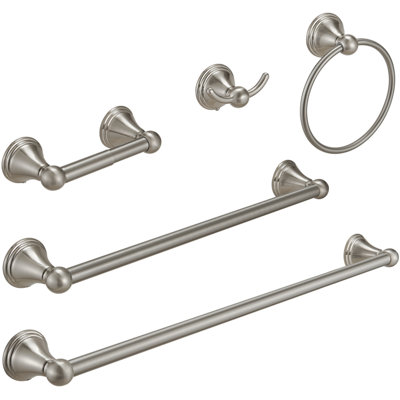 Foster Brushed Nickel 5 pieces Decorative Bathroom Hardware sets