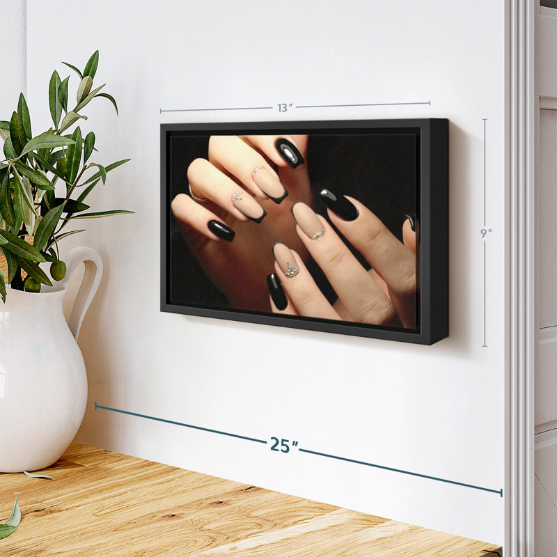 «Classy Neutral Nails Wall Art», H 13 po x l 9 po