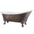 60" x 28" Clawfoot Soaking Acrylic Bathtub