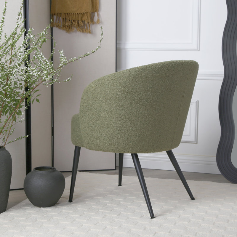 Upholstered Armchair, Green