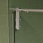 Porte de douche sans cadre de 56 à 60 po de largeur, porte de douche coulissante, cabine de douche en verre trempé épais de 5/16 po (8 mm) de qualité supérieure avec barre à serviettes, couche facile à nettoyer à double face, finition nickel bross