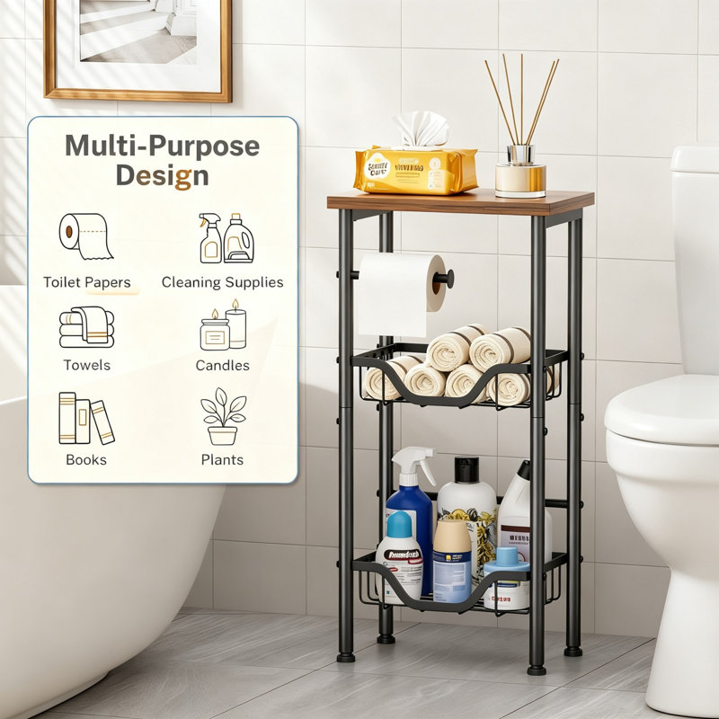 Free Standing Toilet Paper Holder