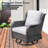 Romed 7 - Person Outdoor Seating Group with Fire pit and Cushions-571116279-571116266