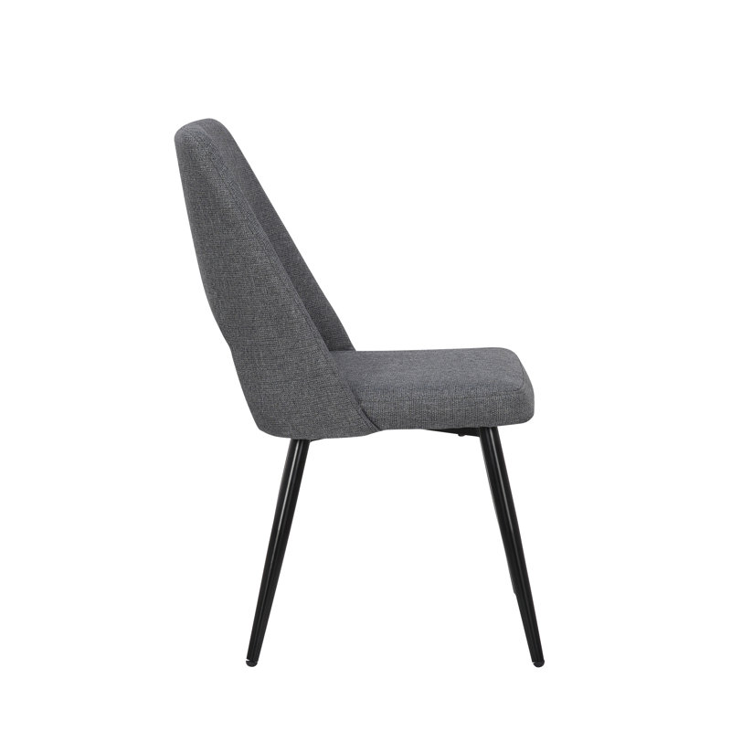 Chaise d'appoint Alizai, Gris foncé