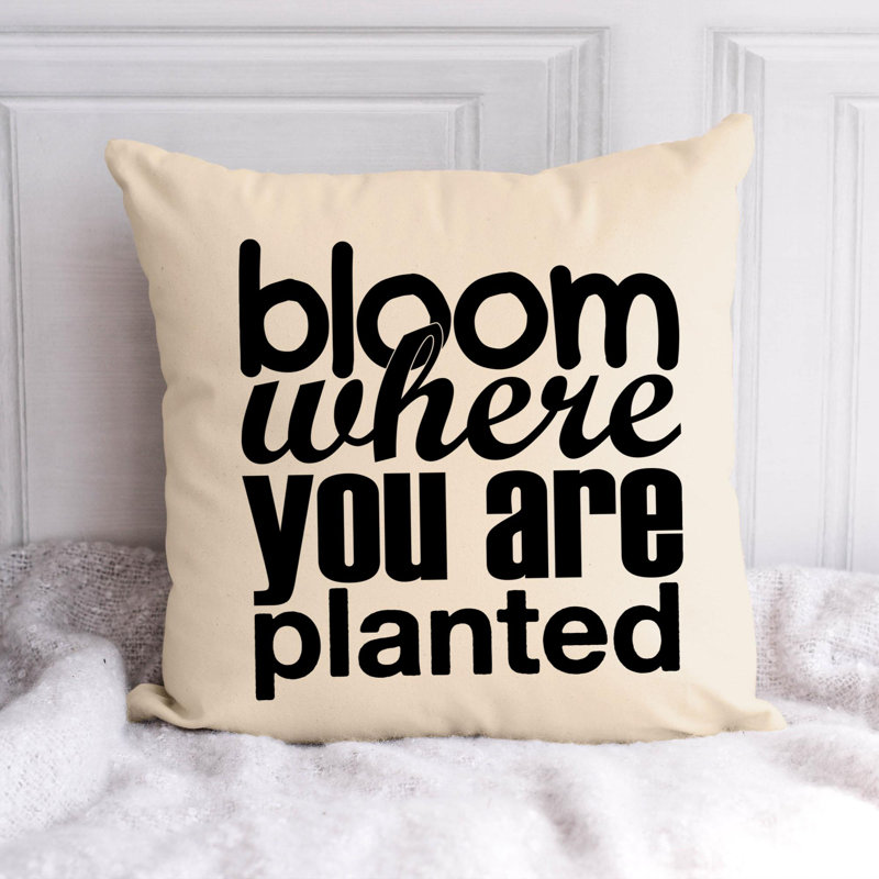 Citation amusante «Garden Lover» 560 - Coussin décoratif inclus, H 18 po x l 18 po