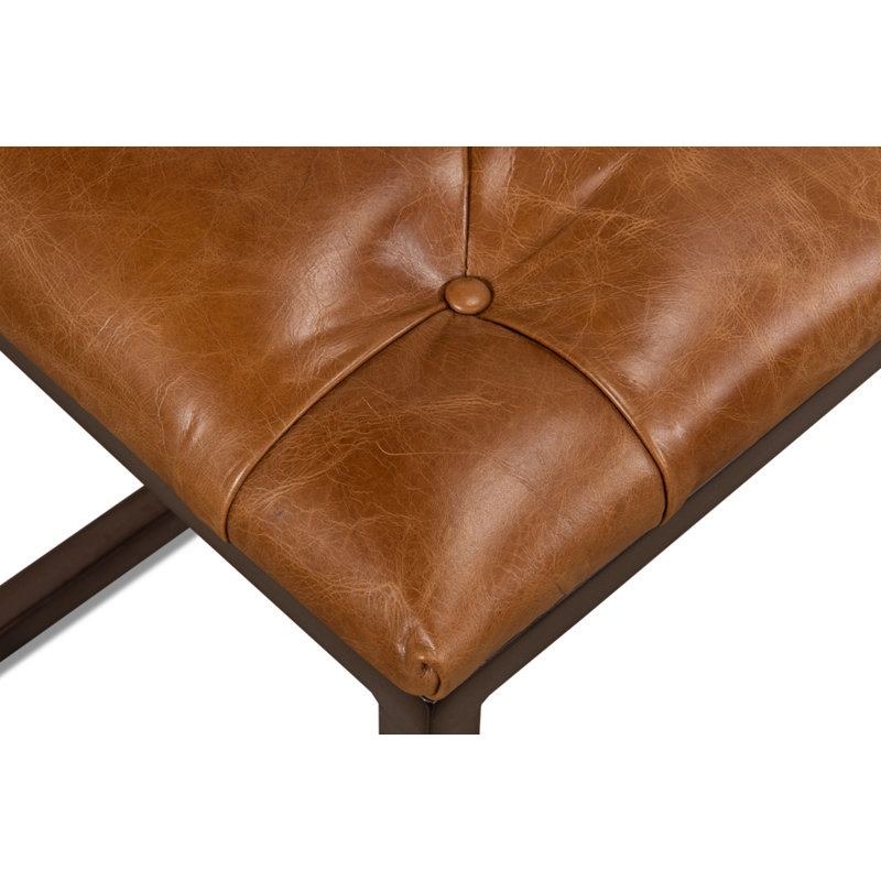 Cologne Leather Dining Bench